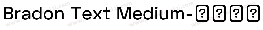 Bradon Text Medium字体转换
